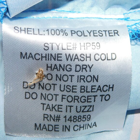 Uzzi Amphibious Gear Mens S Blue Pink Flamingos Hawaiian Camp Short Sleeve Shirt - Picture 5 of 7